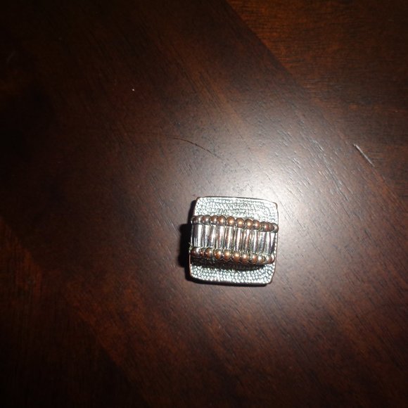 Beaded square ring- costume jewelry - Picture 6 of 10